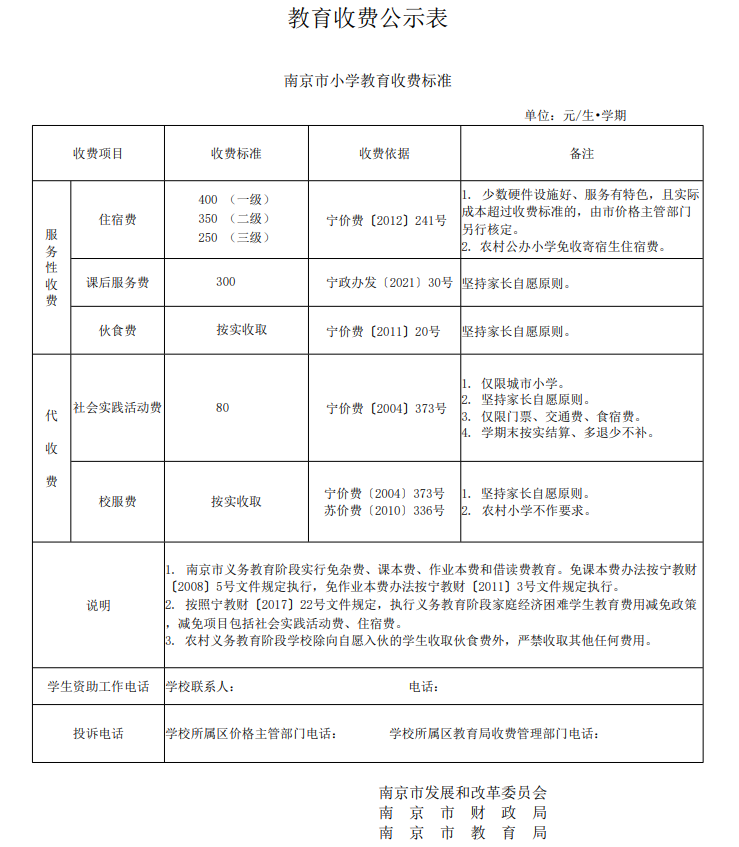 南京市小学教育收费公示表.png